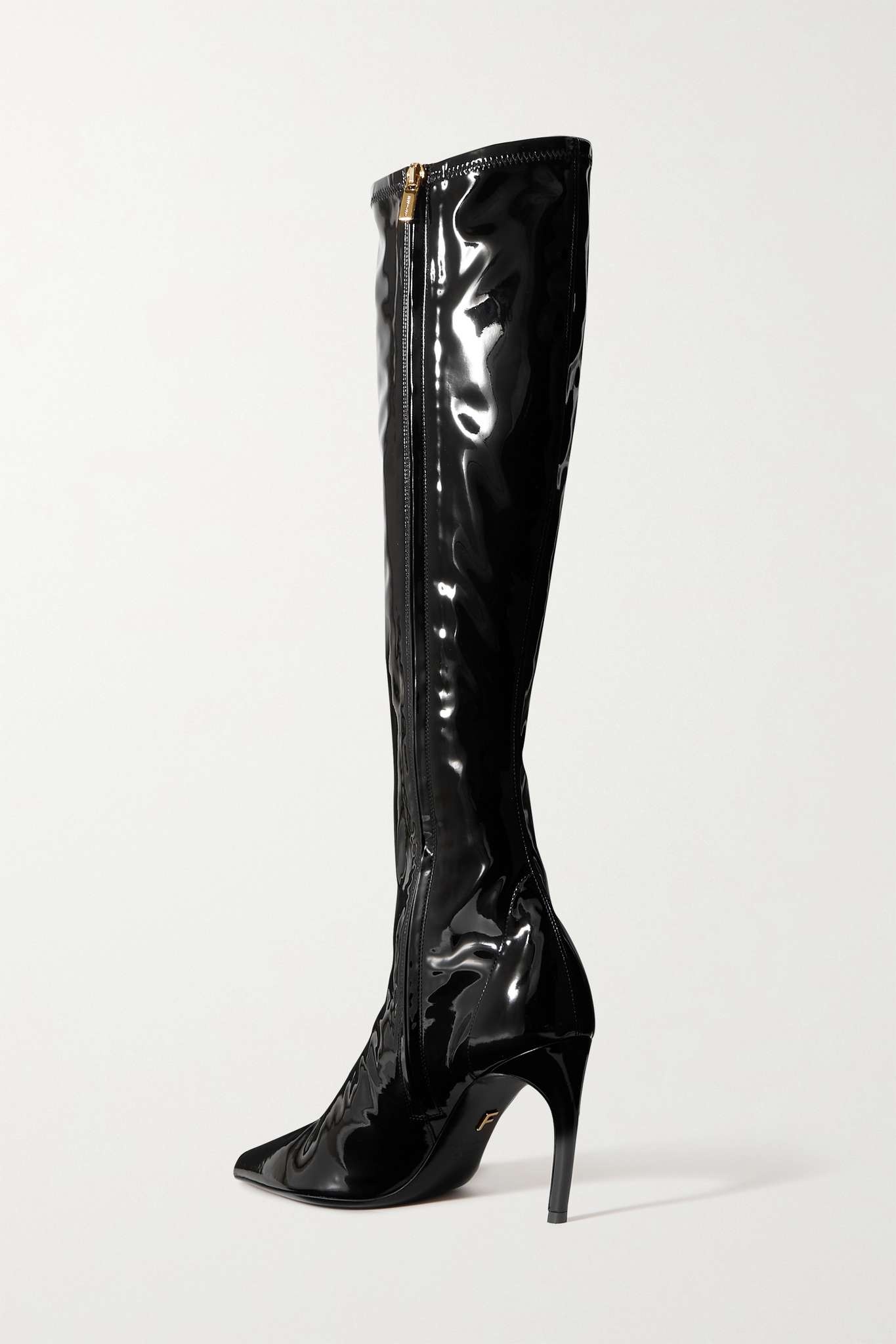 Bri patent-leather knee boots - 3
