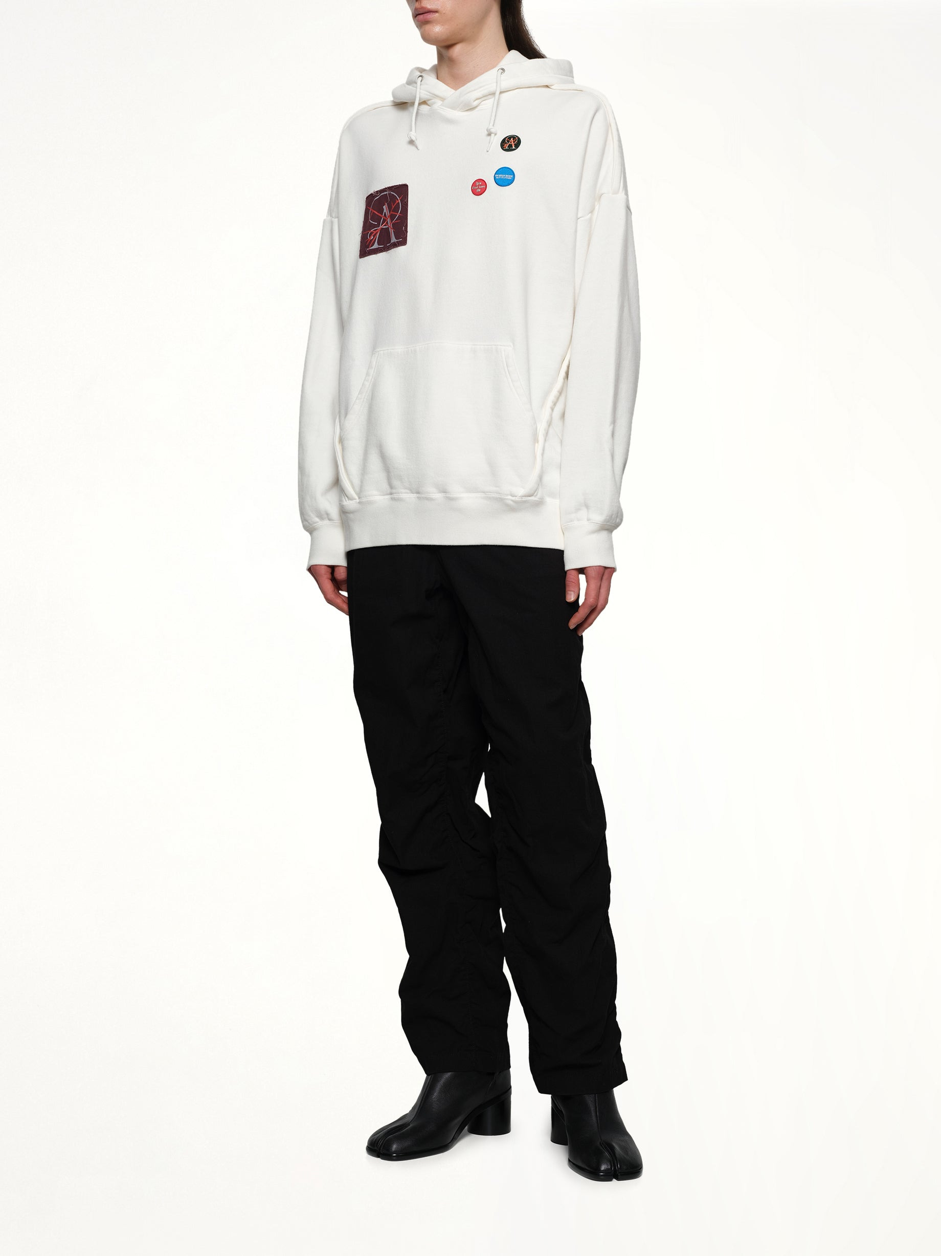 Patches Hoodie in White - 4