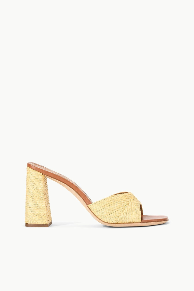 STAUD SLOANE HEEL NATURAL RAFFIA - 1