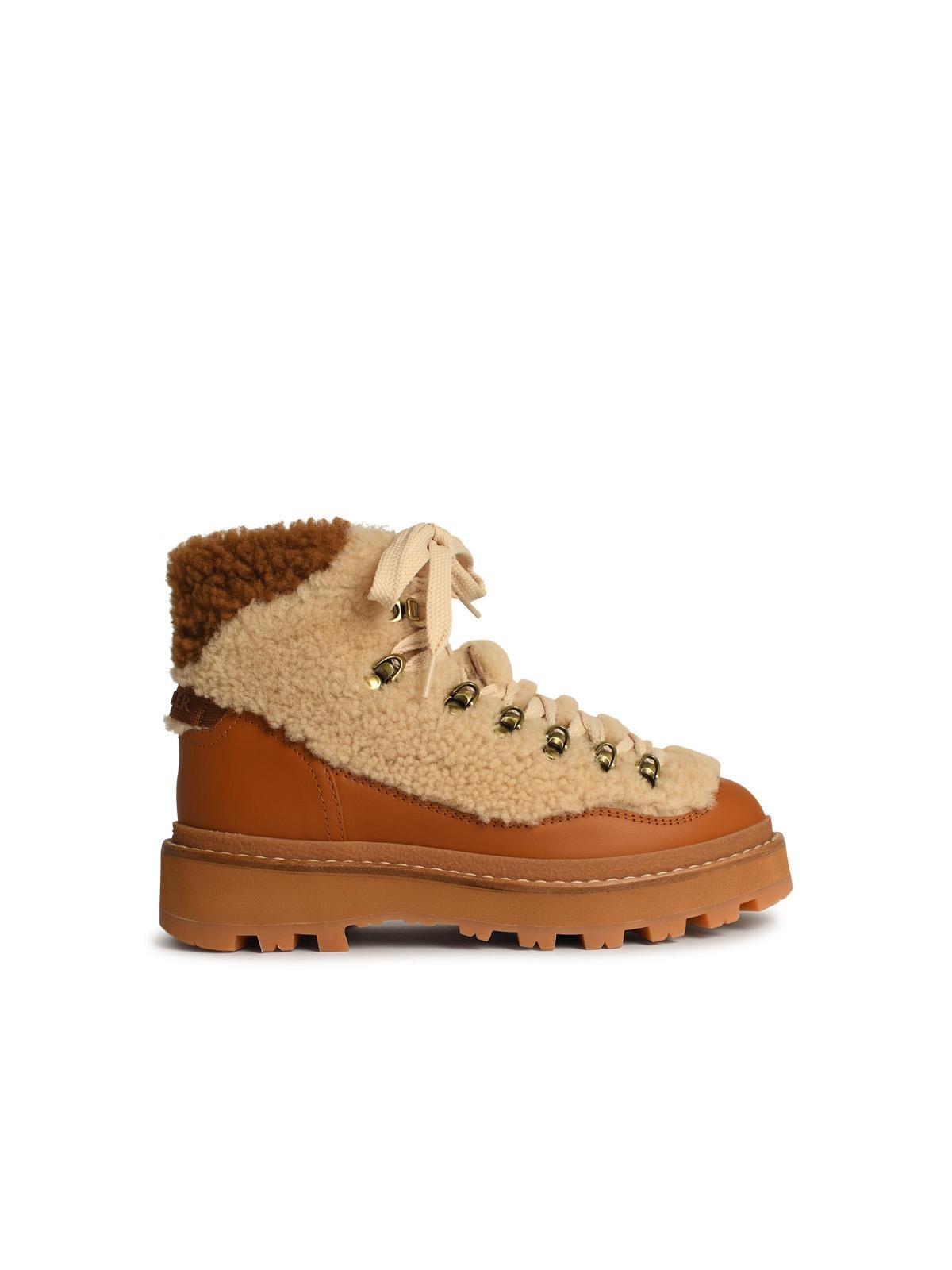 ミドルブーツ MONCLER Women Shoes 09B 4F001 30 M450220N Beige Boots for Women - Shoes | Moncler US