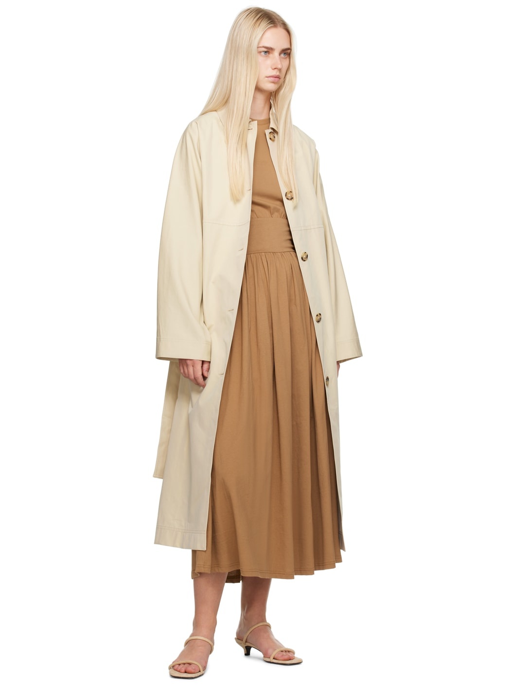 SSENSE Exclusive Brown Tee Midi Dress - 4
