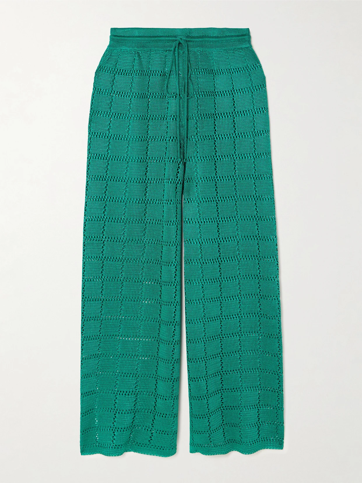 Crocheted Wide-leg Pants - 1