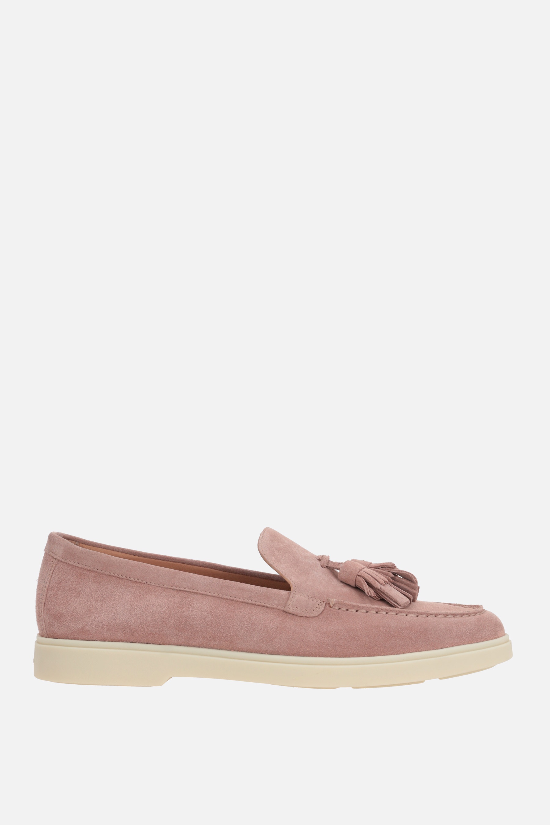 SUEDE LOAFERS WITH TASSELS - 1