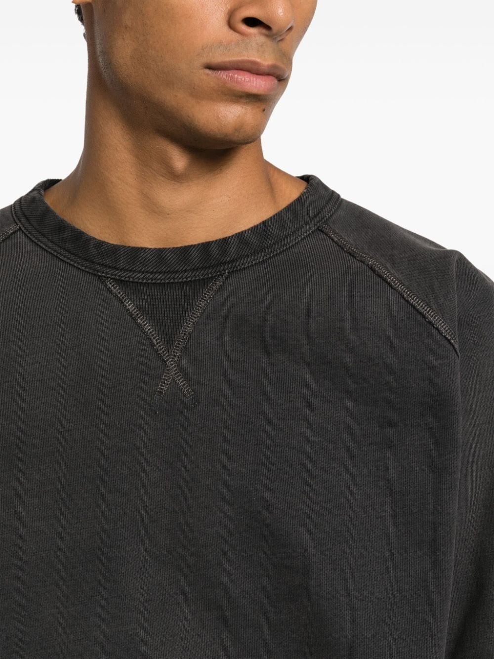 crew-neck cotton sweatshirt - 5