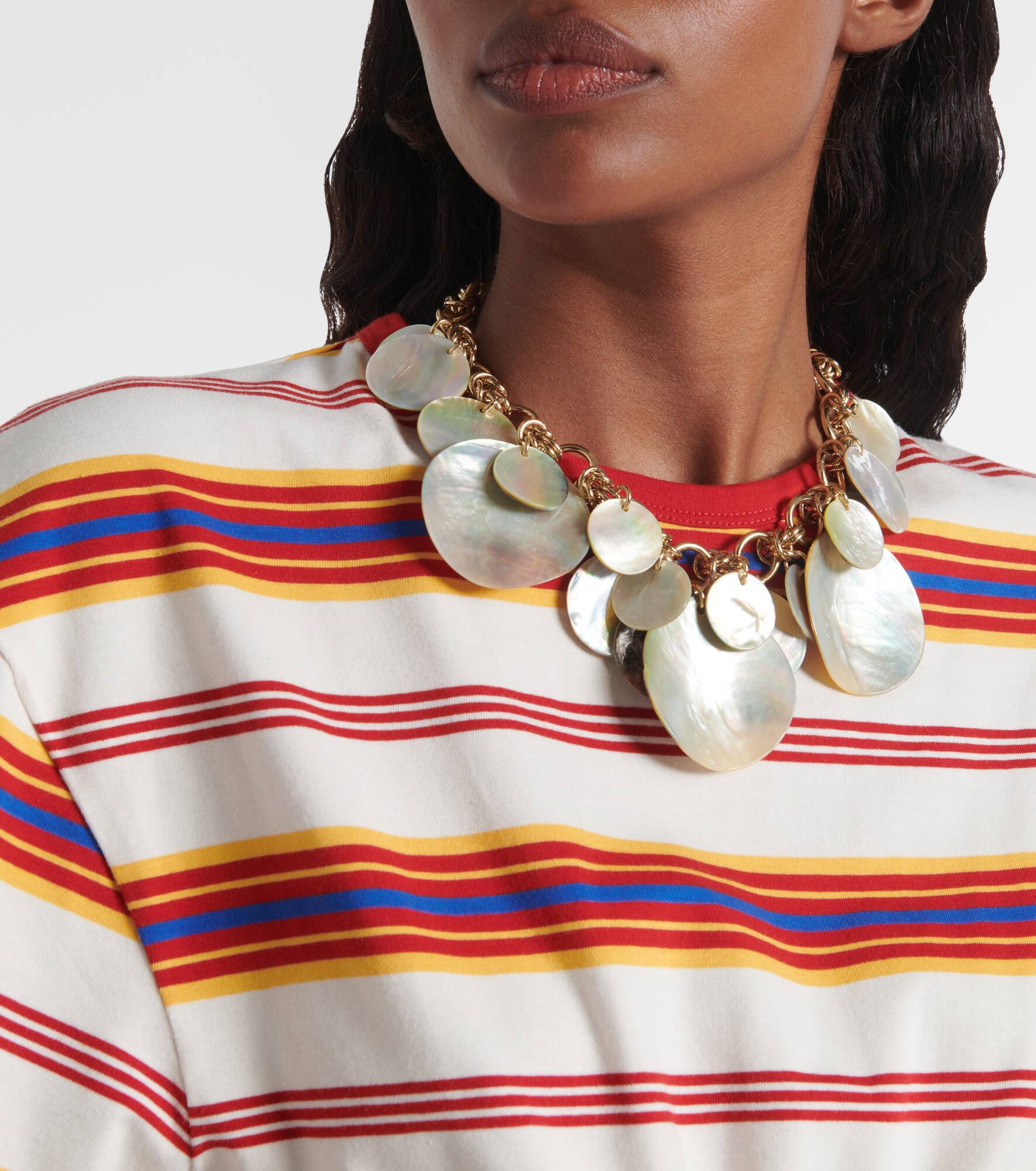 Mother-of-pearl chain necklace - 3