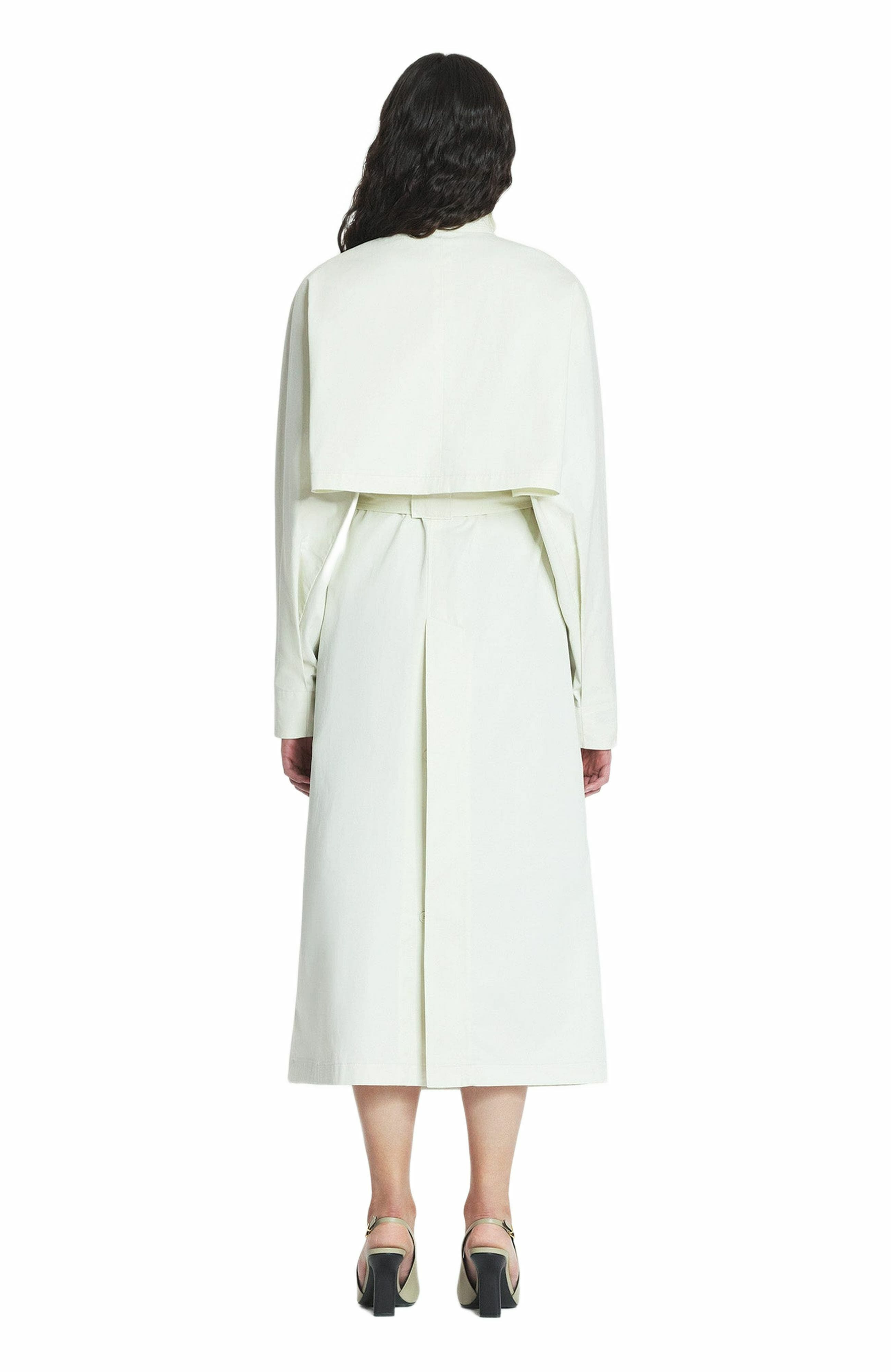 Lanvin Cotton Trench Coat in Off White at Nordstrom - 2