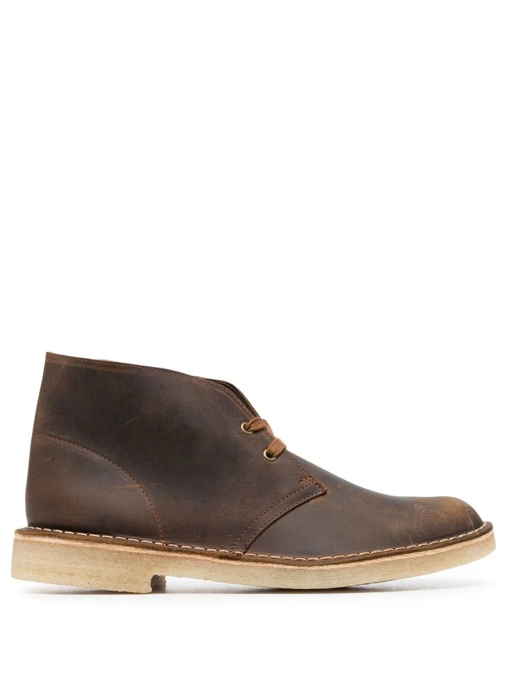 Beeswax-coated leather ankle boots - 1