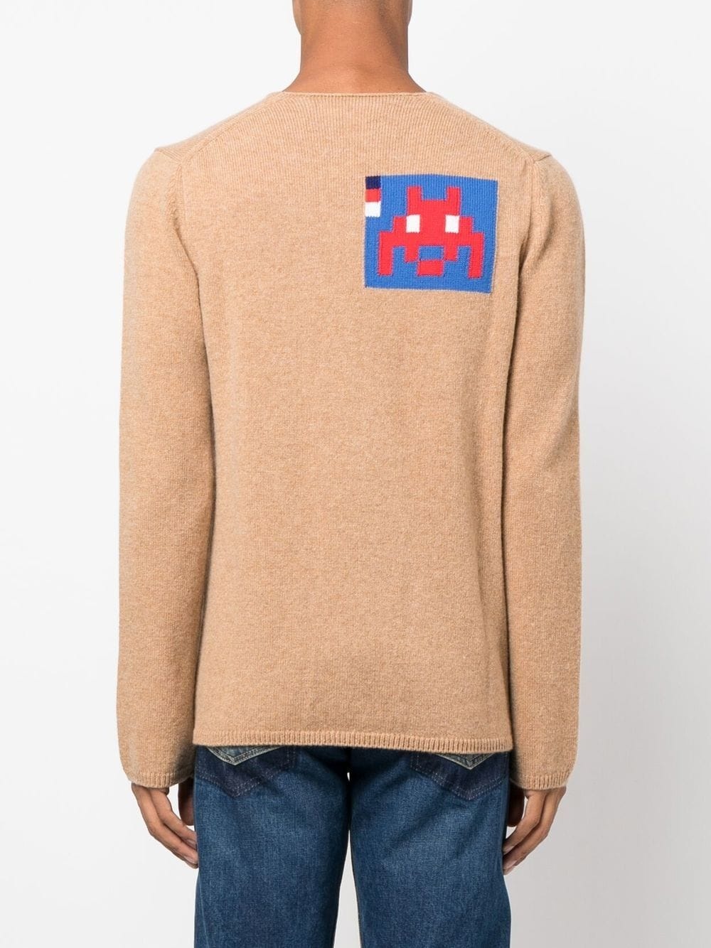 intarsia-knit crew-neck jumper - 4