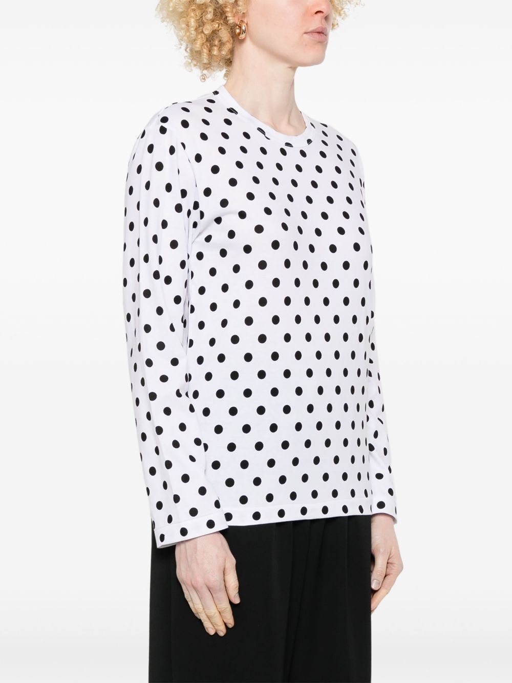 polka dot-print T-shirt - 3