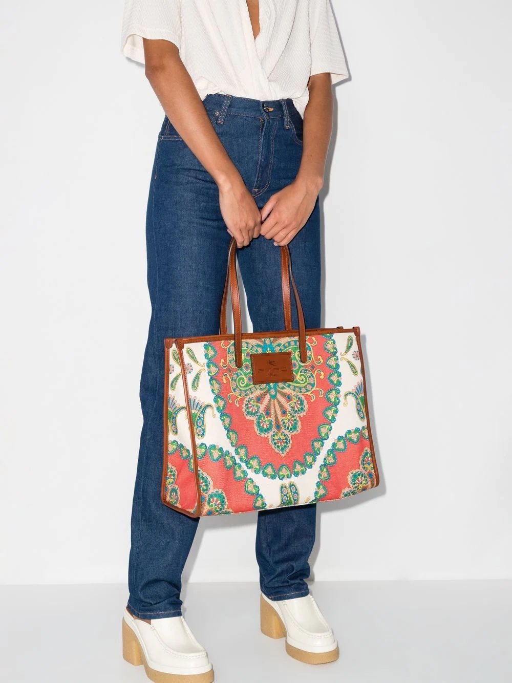 paisley-print tote bag - 2