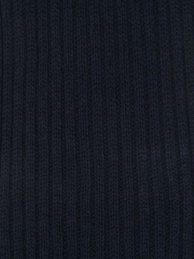 Paul & Shark logo-patch knit scarf outlook