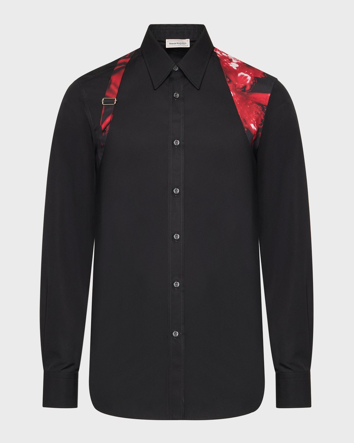 Men's Sport Shirt with Contrast Harness - 1