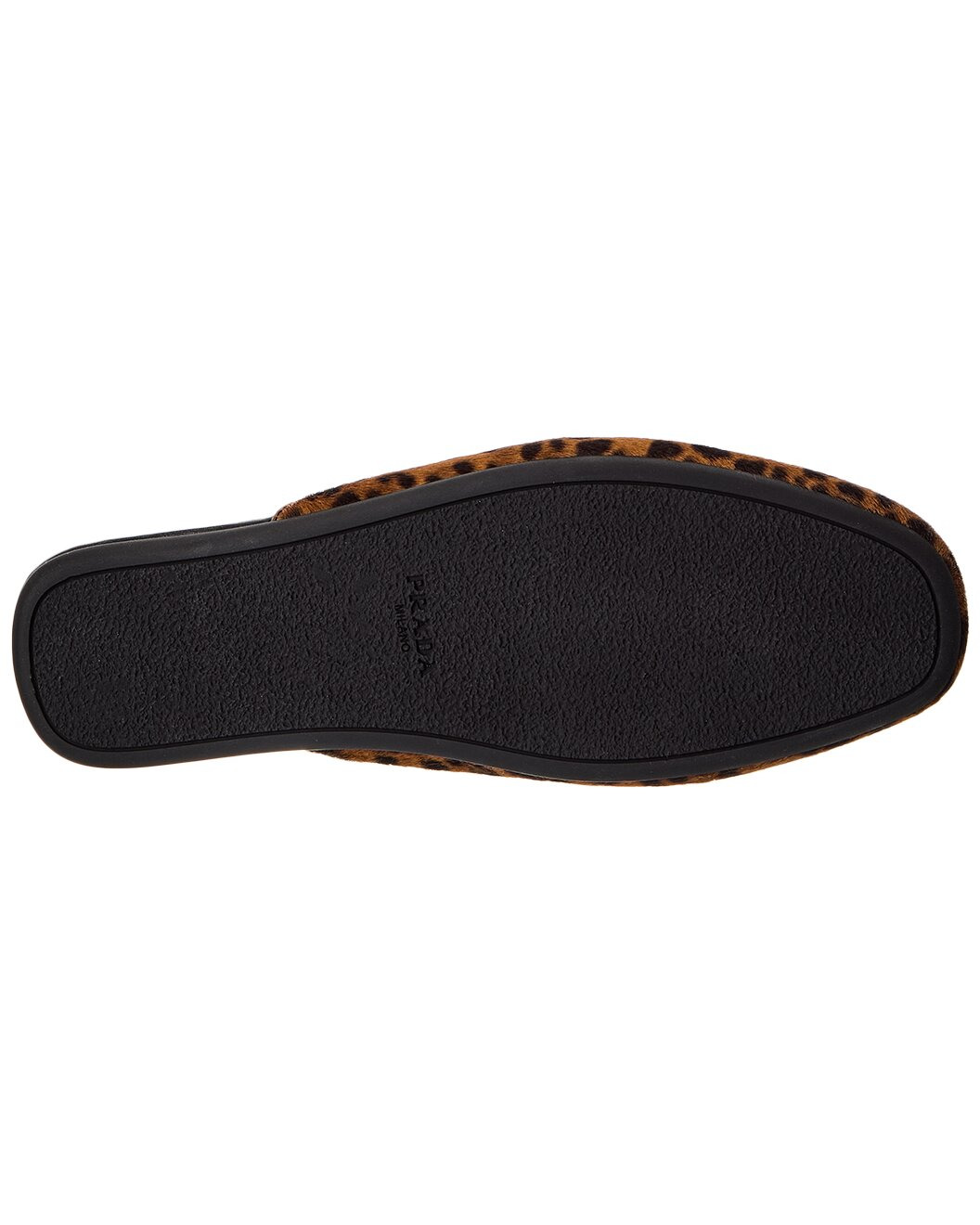 Prada Logo Haircalf Mule - 4