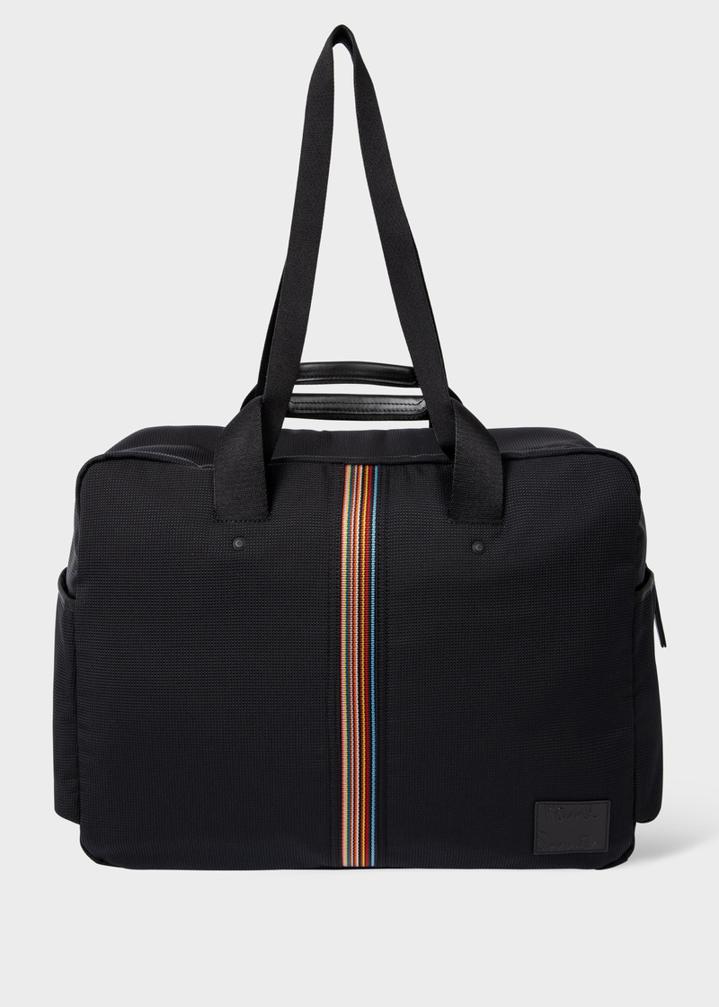 Black 'Signature Stripe' Holdall Bag 1