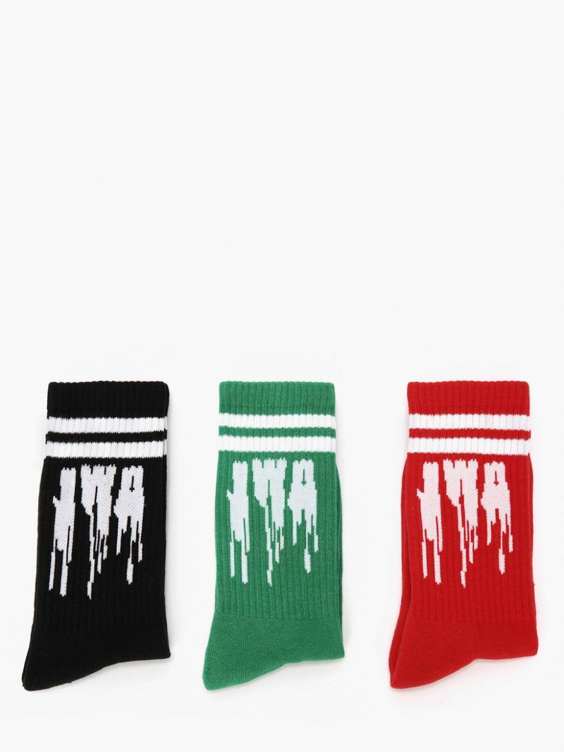 JW Anderson SHORT SOCKS WITH SLIME LOGO - BUNDLE outlook