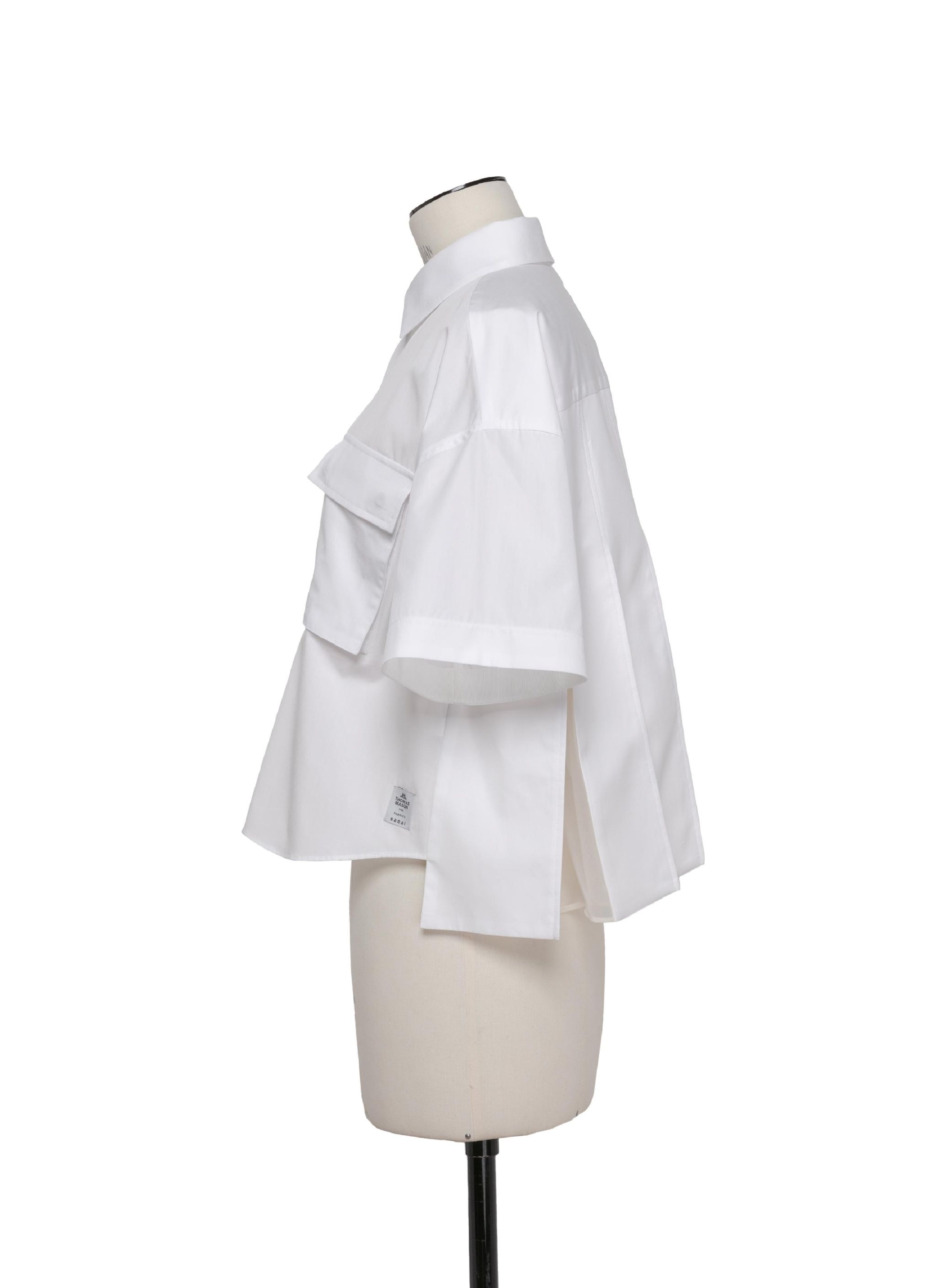 sacai Thomas Mason Cotton Poplin Shirt | REVERSIBLE