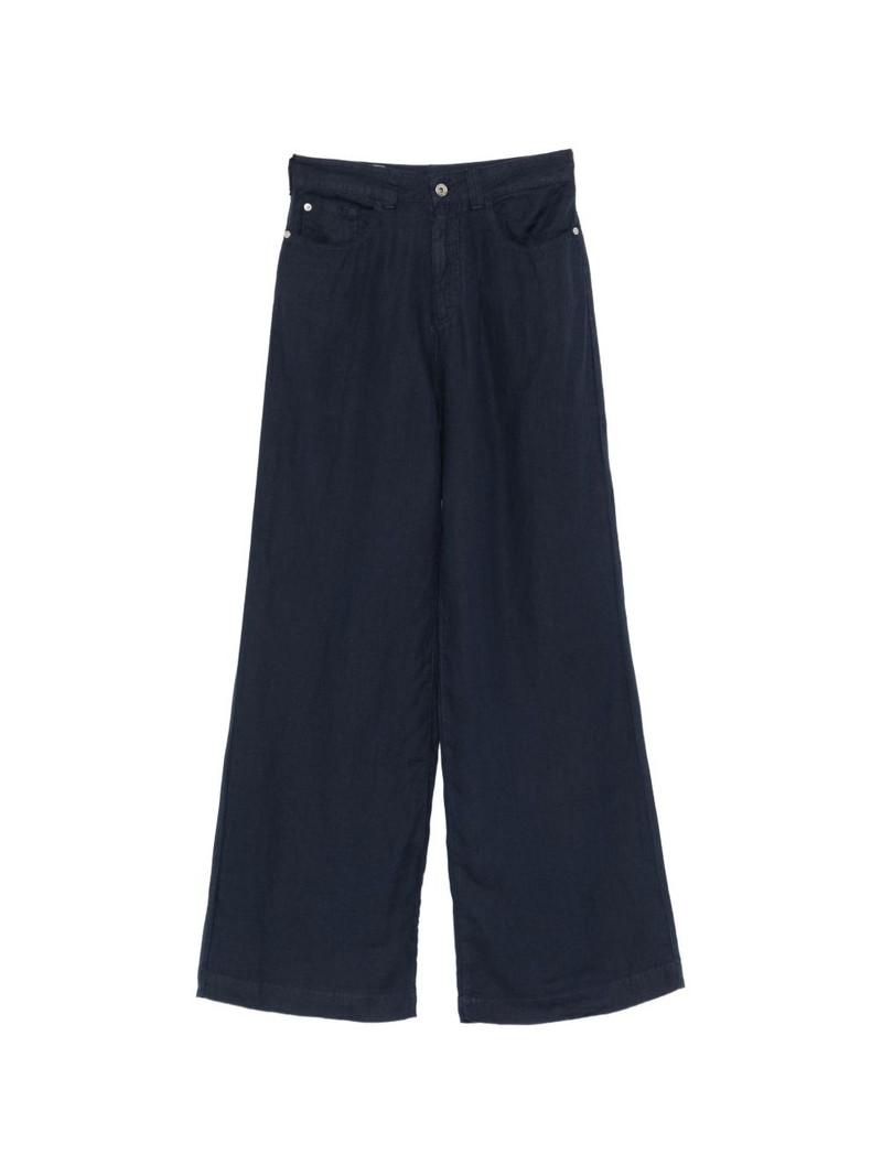 wide-leg linen trousers 1
