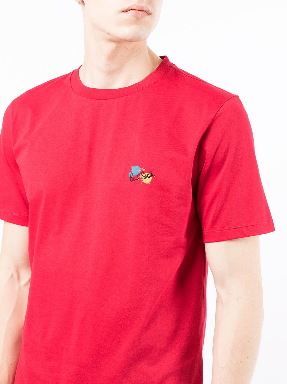 embroidered-logo cotton T-Shirt - 5