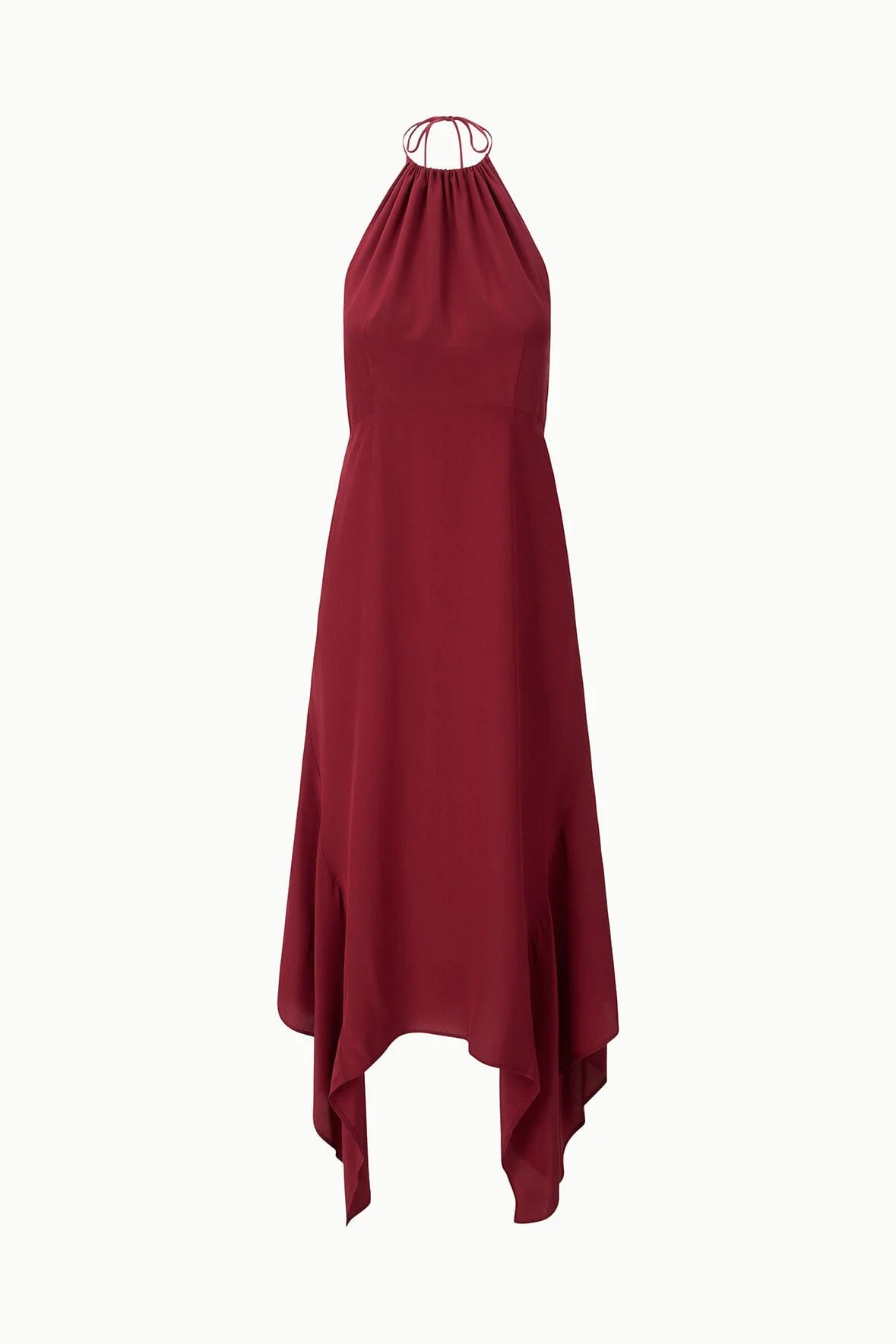 STAUD BIANCA SILK DRESS PINOT - 1