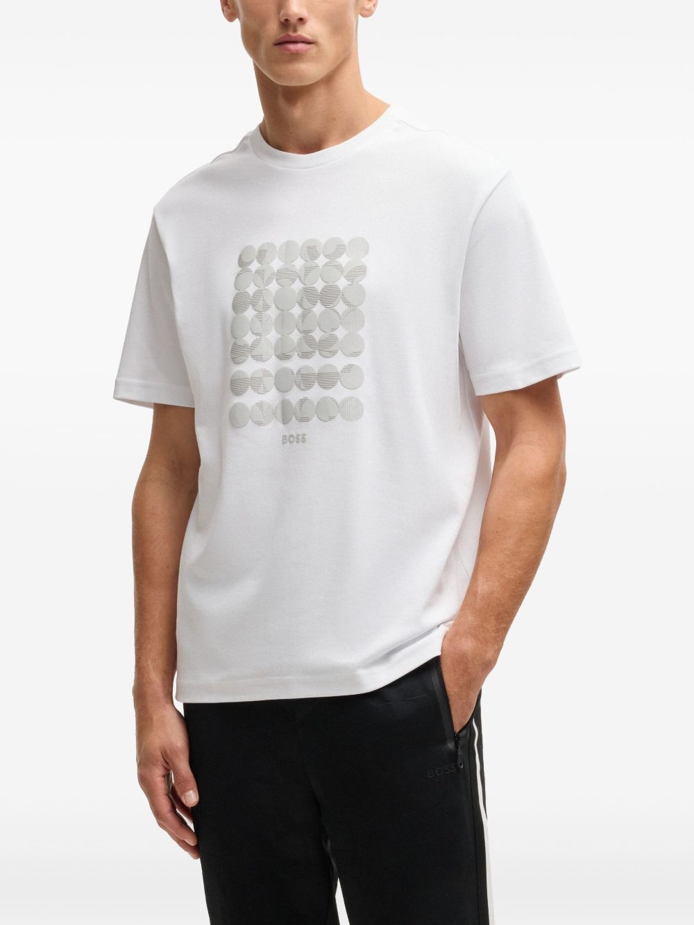 geometric-print T-shirt - 3