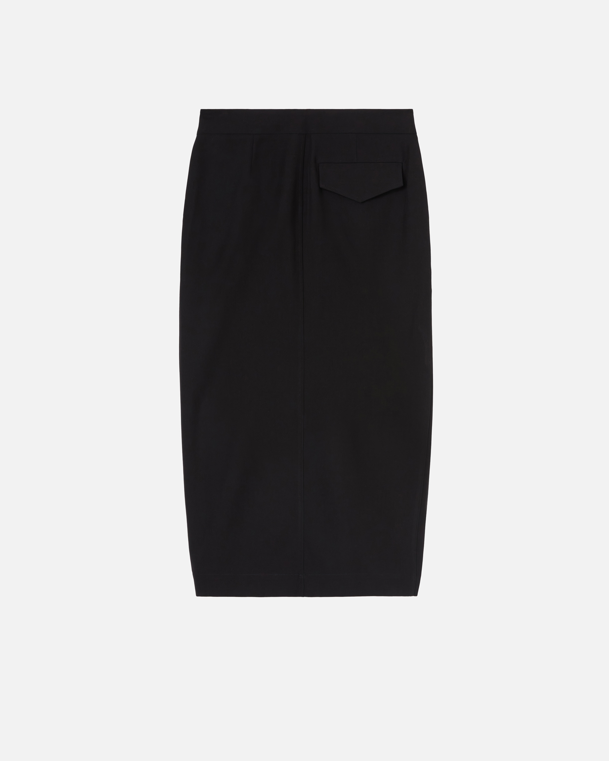 LONG UTILITY SKIRT IN FLUID FABRIC - 6