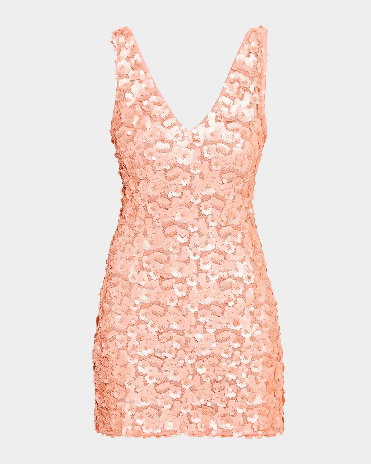 Giada Sleeveless Floral Sequin Mini Dress - 1