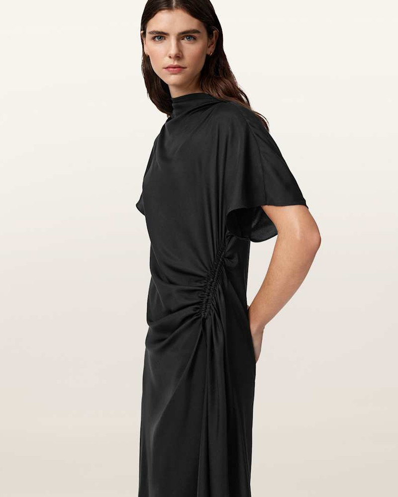ROSIE SILK BLEND MIDI DRESS 5