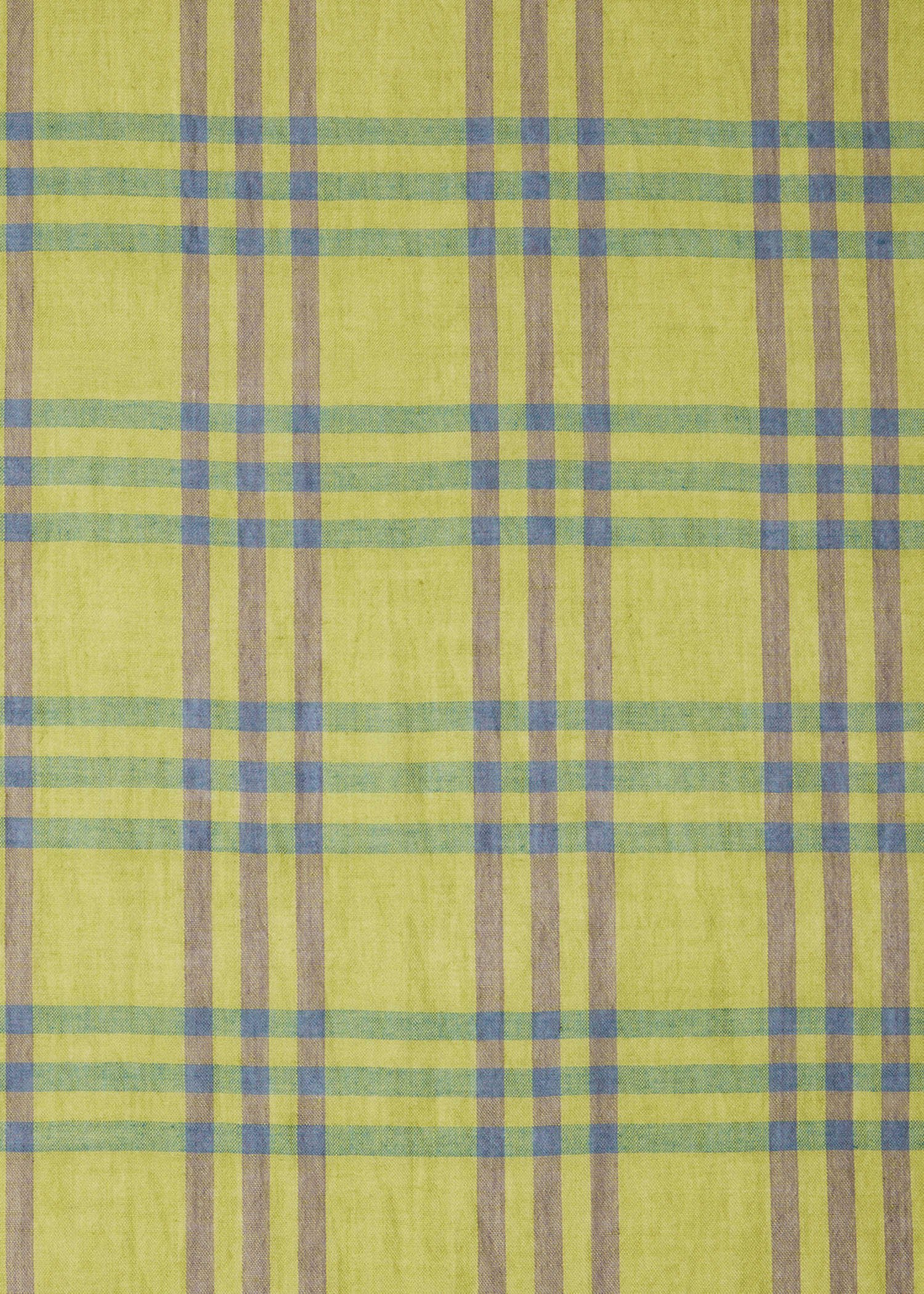 Green 'Signature Stripe' Check Scarf - 3