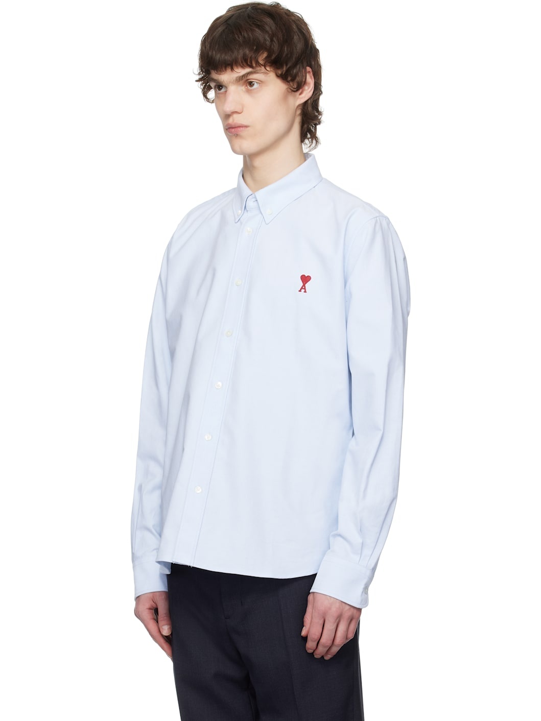 Blue Cotton Button-Down Ami de Coeur Shirt - 4