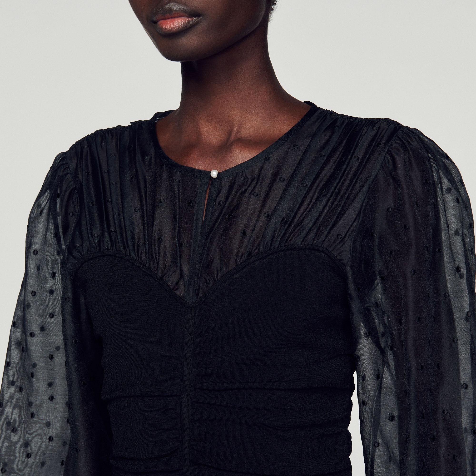 Short bustier-effect dress - 4