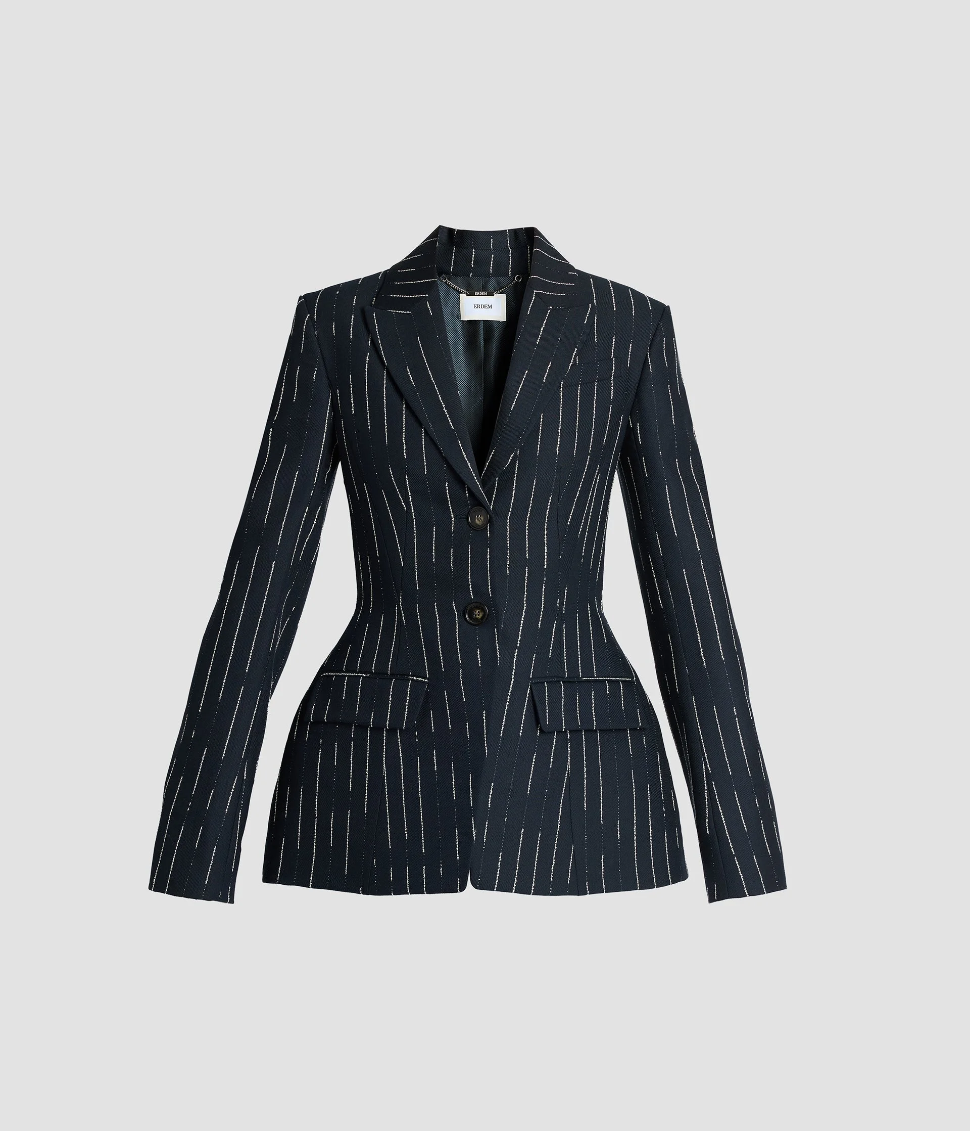 STRIPE TAILORING FITTED BLAZER - 1