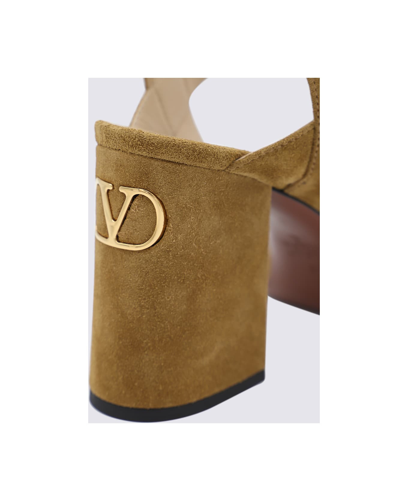 Beige Leather Sandals - 4