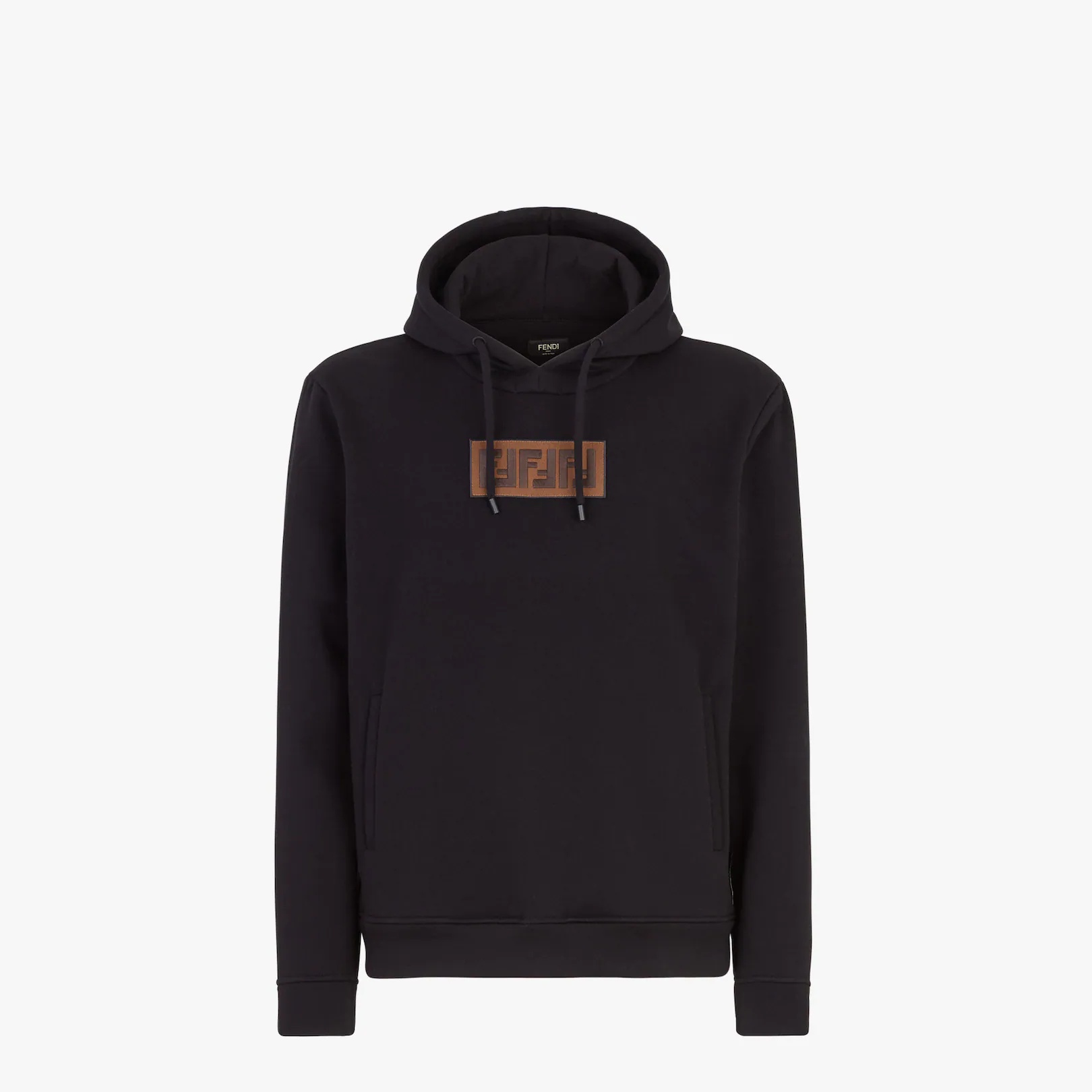 Black cotton and cashmere sweatshirt - 1