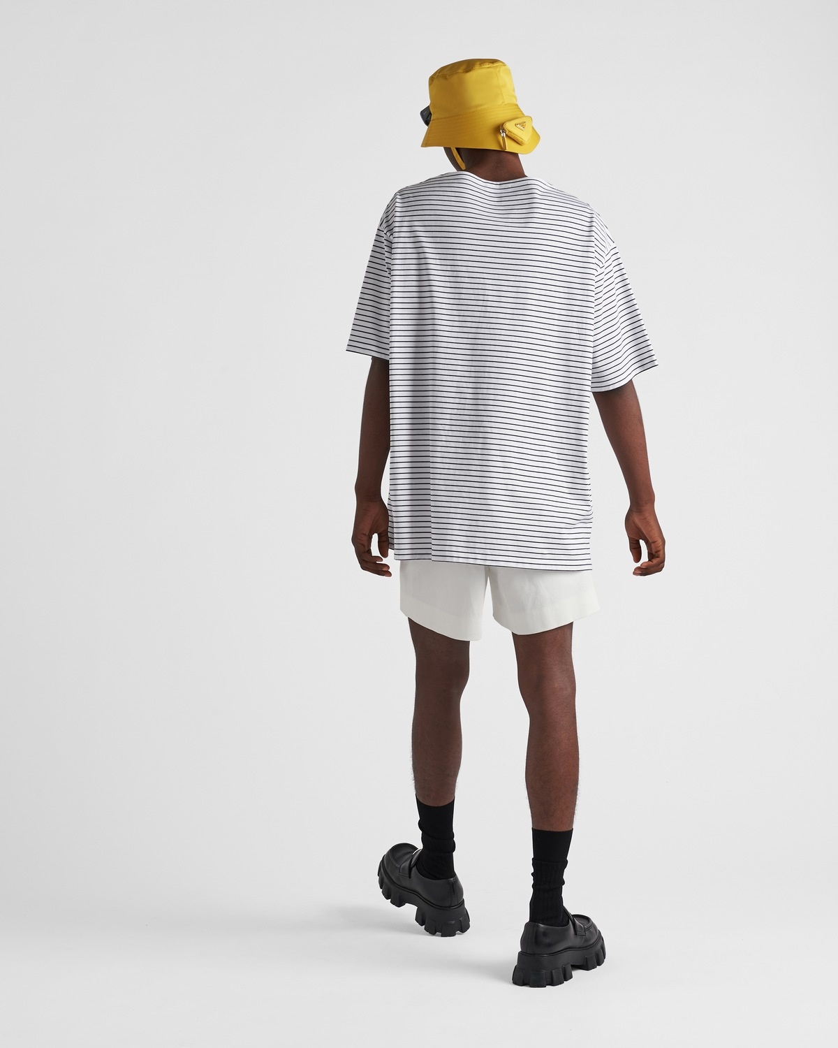 Oversized striped cotton T-shirt - 5