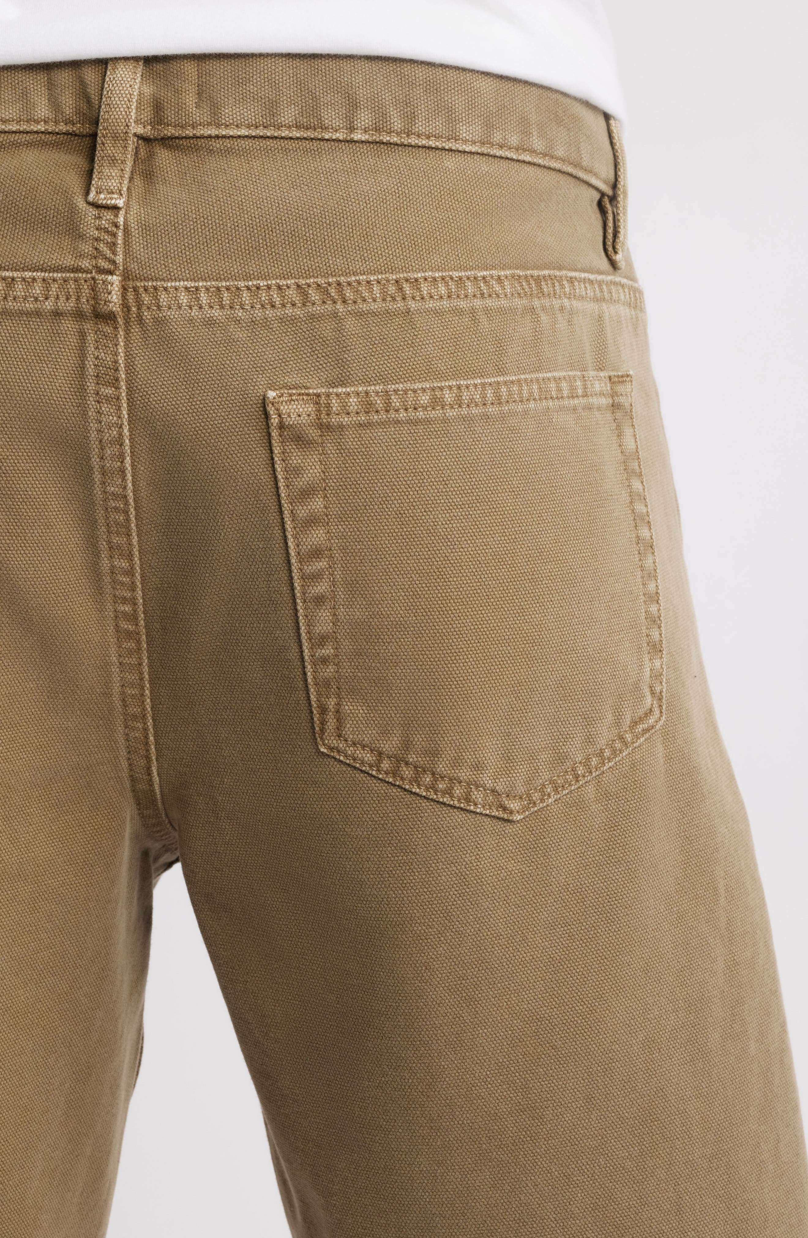 FRAME Raw Hem Relaxed Denim Shorts in Light Brown at Nordstrom - 4