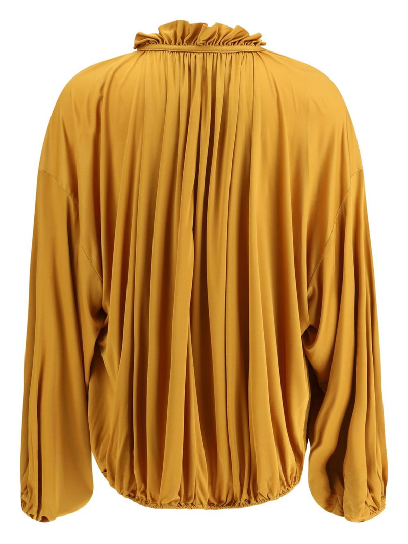 SAINT LAURENT ruffled drawstring top outlook