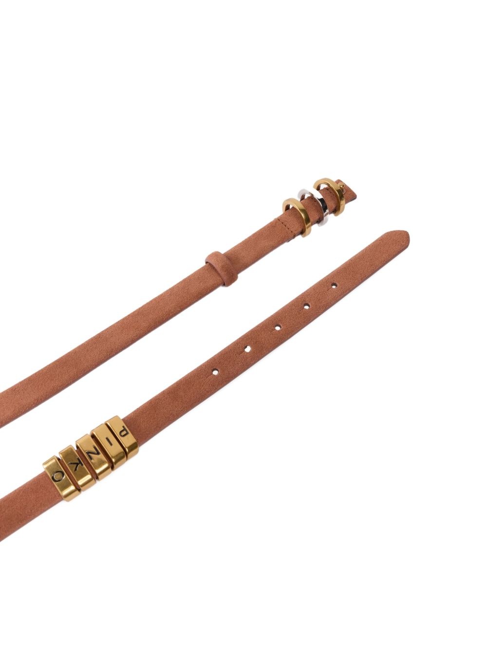 embellished leather belt - 3