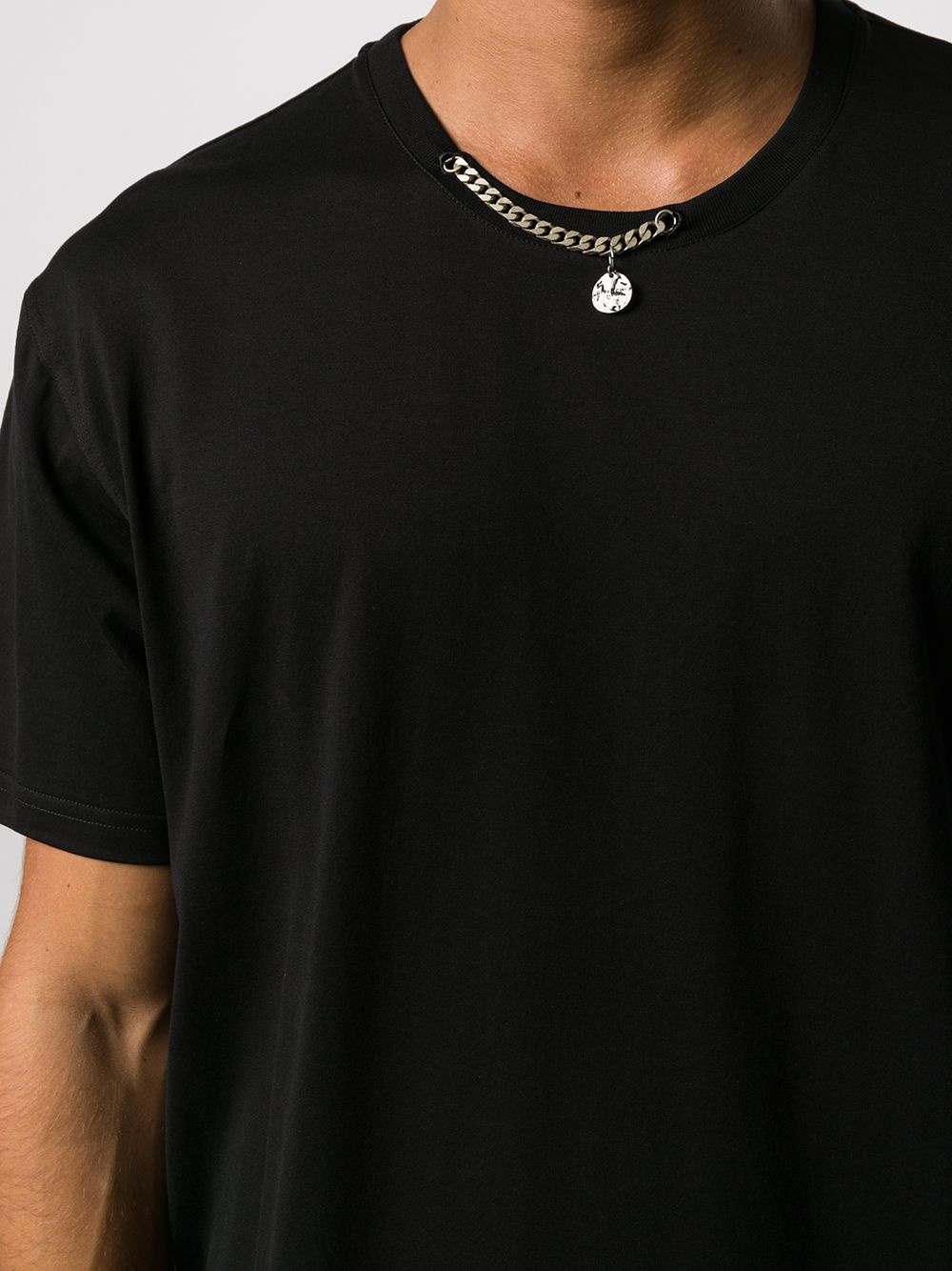 chain detail T-shirt - 5