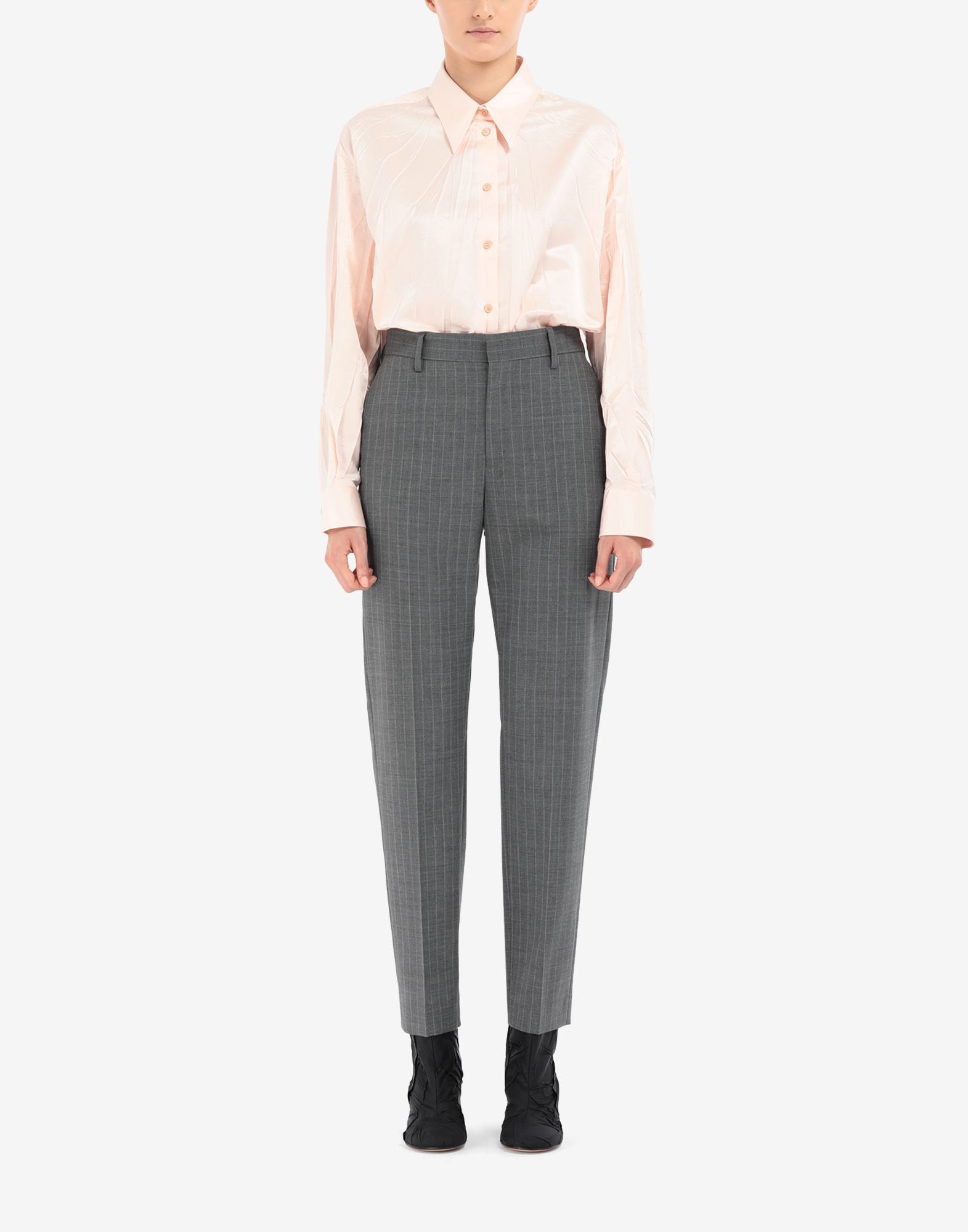 Pinstripe wool trousers - 2