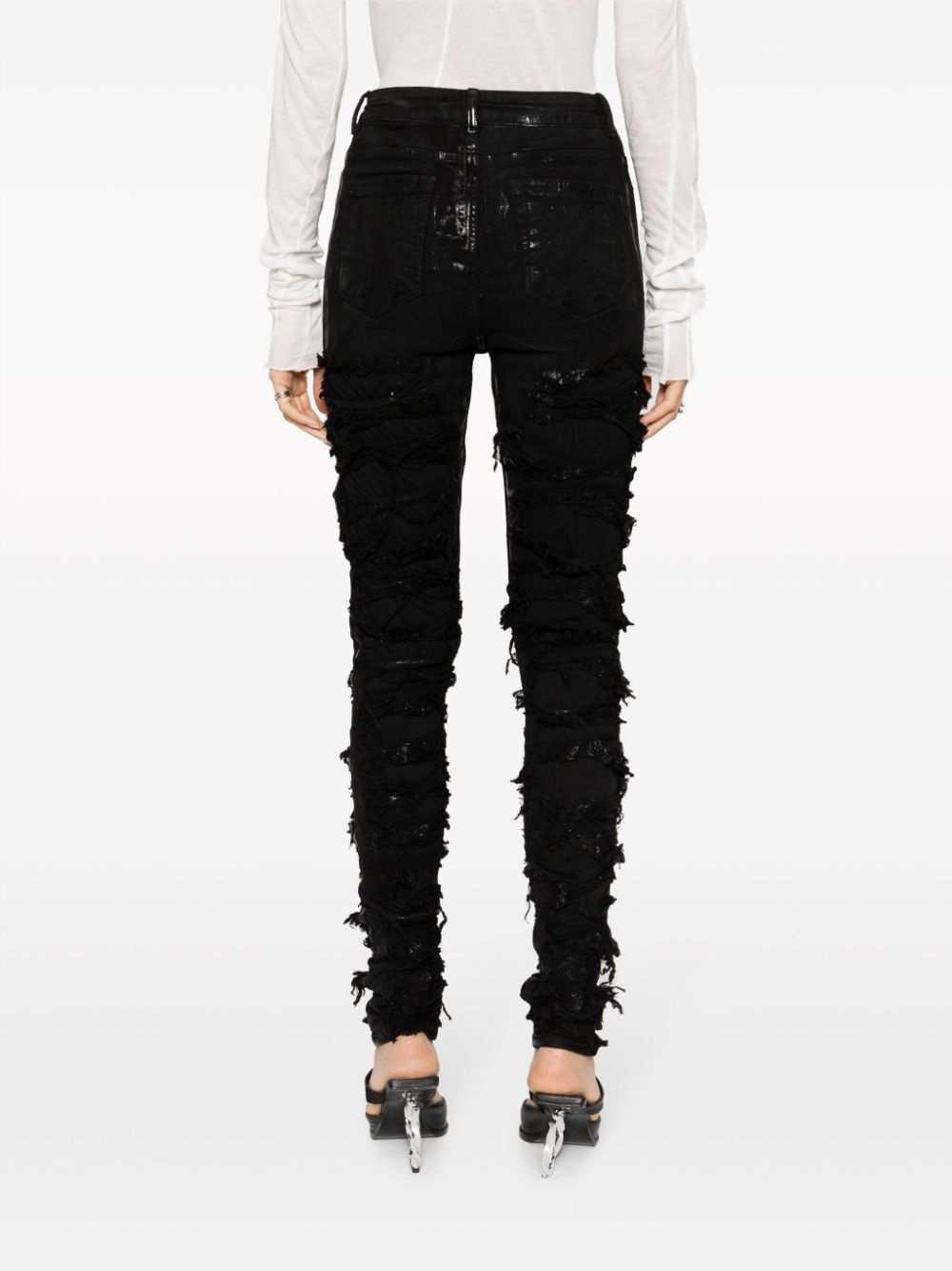 Detroit high-rise ripped skinny jeans - 4