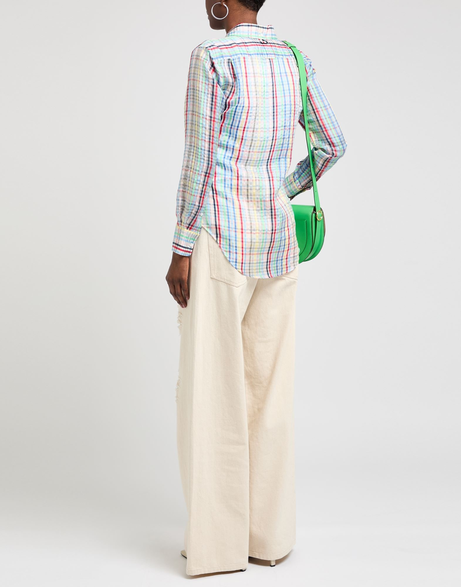 Light blue Women's Checked Shirt - 3