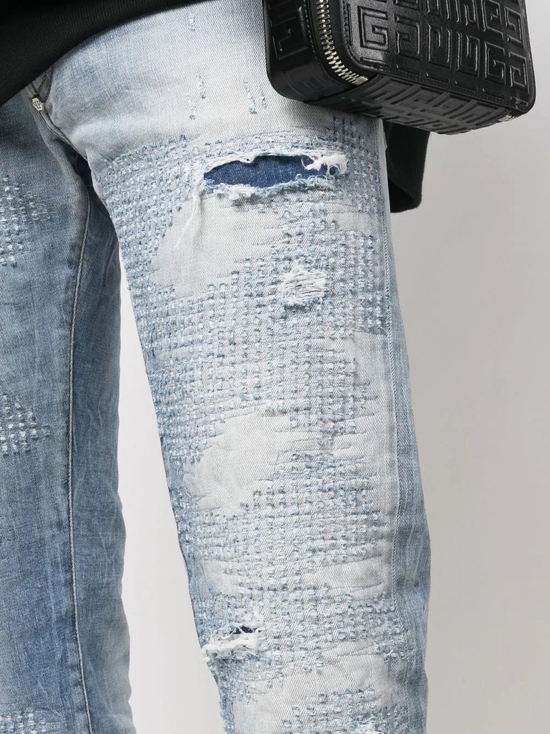 Premium distressed-detail jeans 5