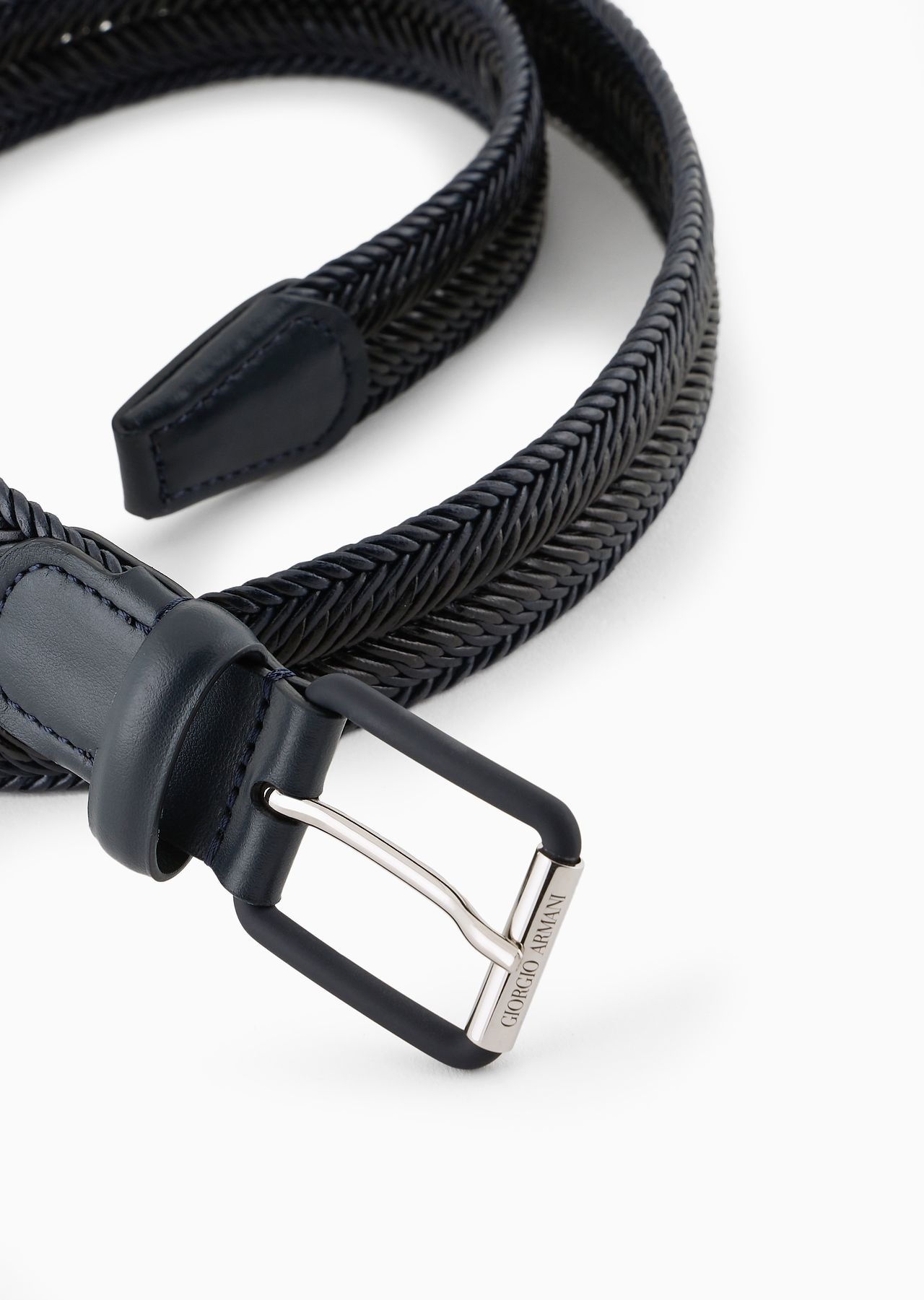 Woven leather belt - 2