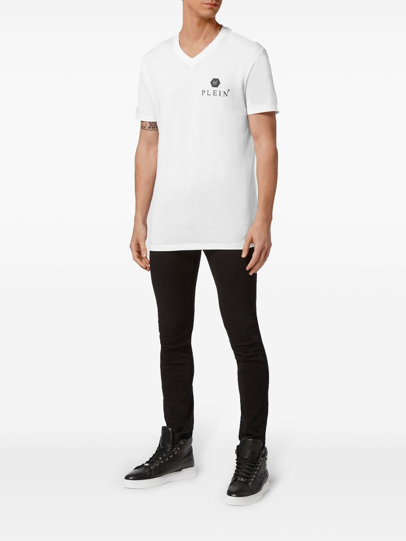 PHILIPP PLEIN logo-plaque 티셔츠 outlook