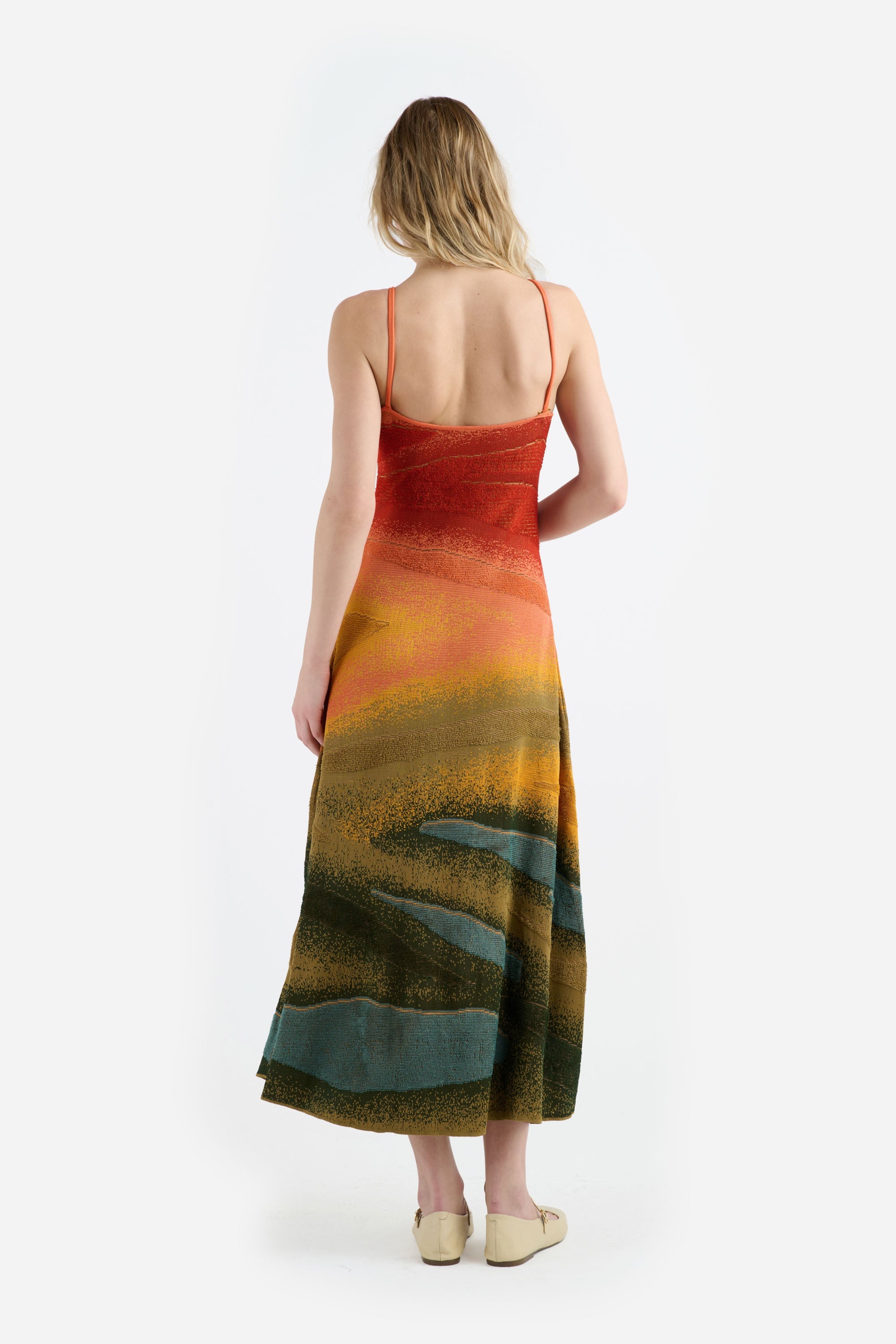 FINE GAUGE FLARE DRESS - 4