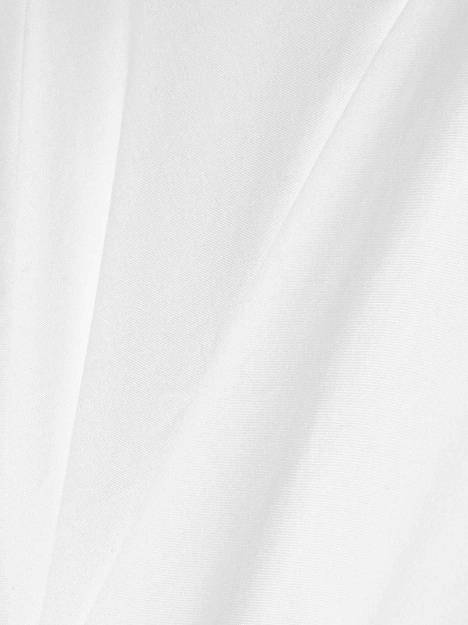 Sammy belted crochet-trimmed cotton-blend poplin mini shirt dress White - 4