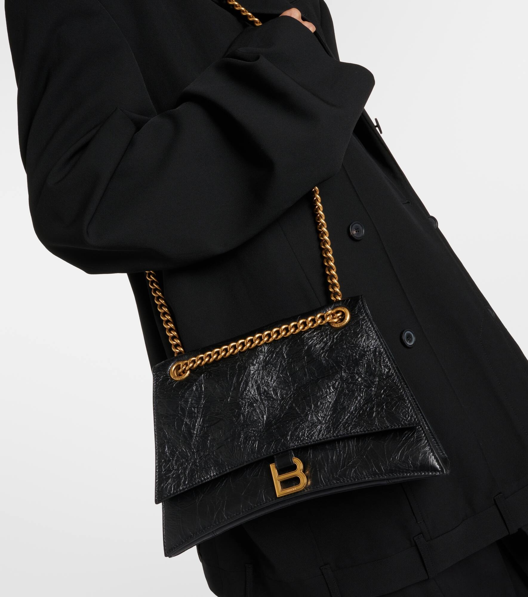 Crush Medium leather shoulder bag - 7