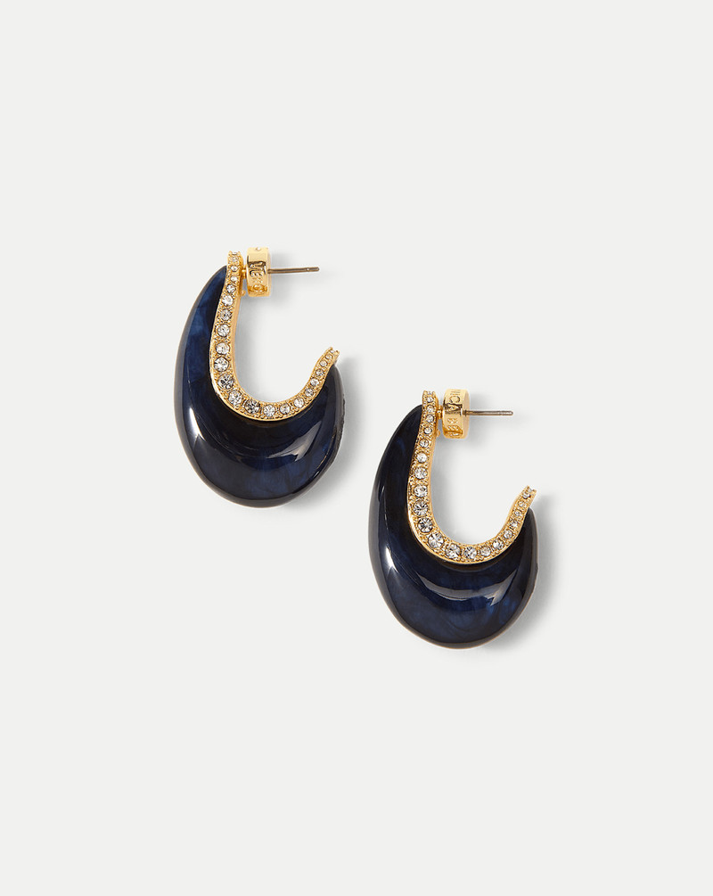 RESIN J-HOOP EARRING 1