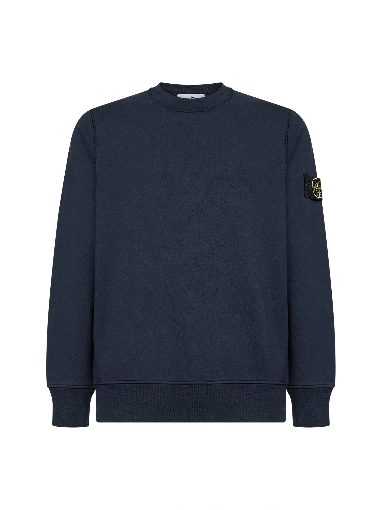 Stone Island Men Blue Organic Cotton Crewneck Sweatshirt<Br/> - 1