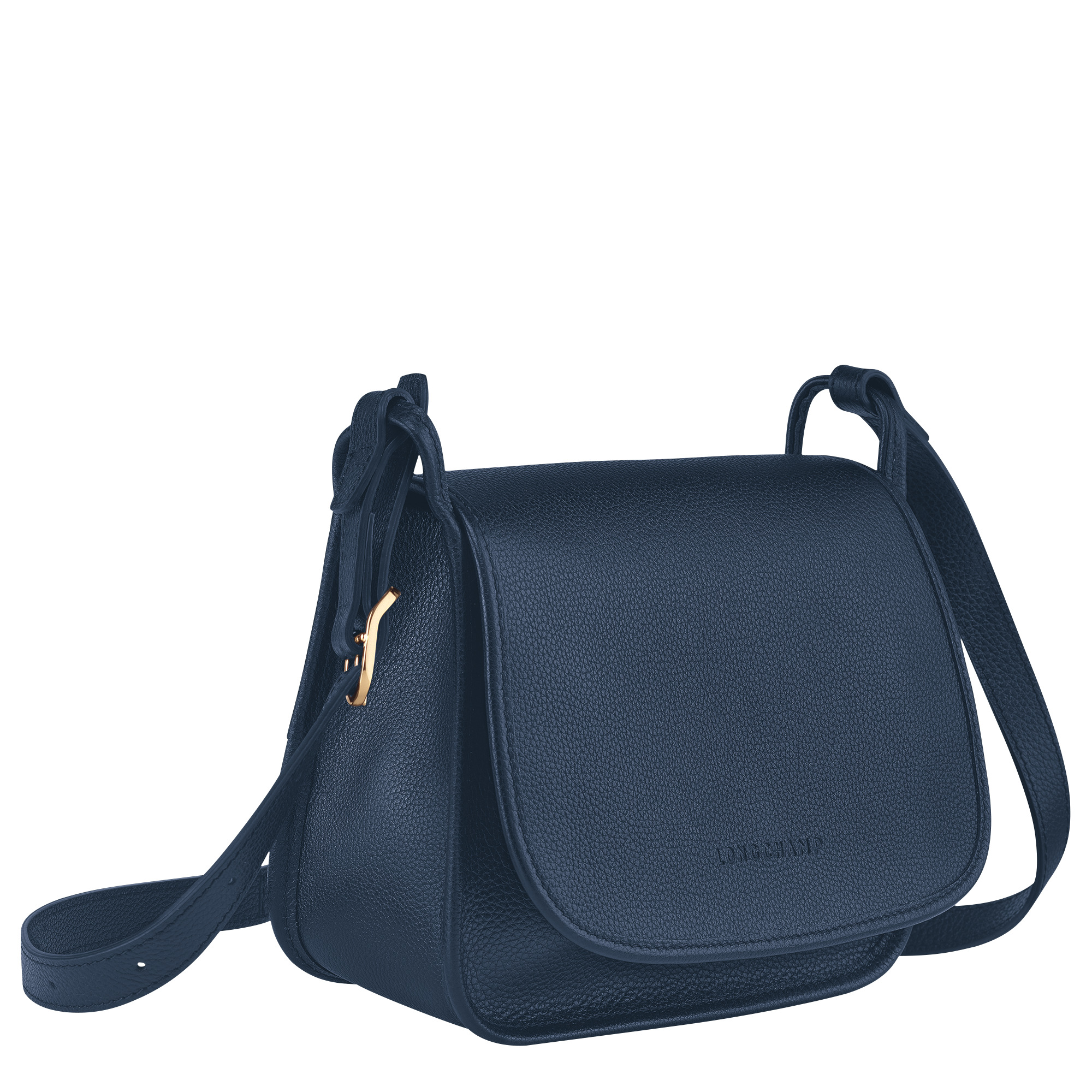 Le Foulonné S Crossbody bag Navy - Leather - 3